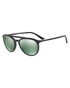 Giorgio Armani 55 mm Light Green Mirror Petrol Sunglasses