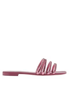 Giuseppe Zanotti Ladies Iride Crystal Flat Sandals