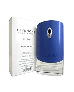 Givenchy Men's pour Homme Blue Label EDT Spray 1.7 oz (Tester) Fragrances 3274875303352