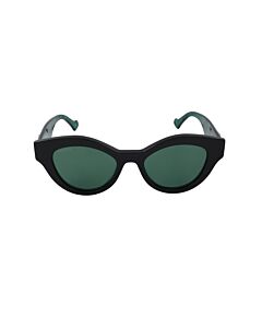 Gucci 51 mm Black/Green Sunglasses