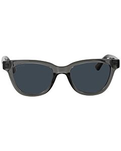 Gucci 51 mm Shiny Transparent Grey Sunglasses