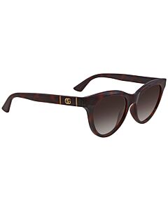 Gucci 53 mm Havana Sunglasses