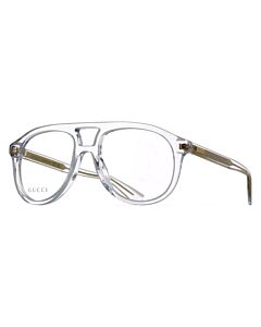 Gucci 54 mm Crystal with Gold Eyeglass Frames