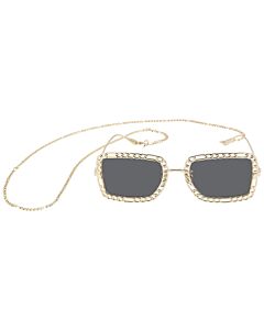 Gucci 54 mm Gold Sunglasses