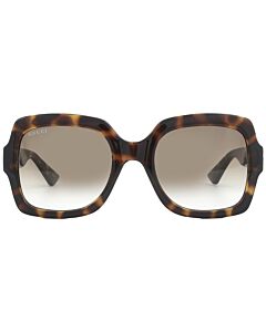 Gucci 54 mm Havana Sunglasses