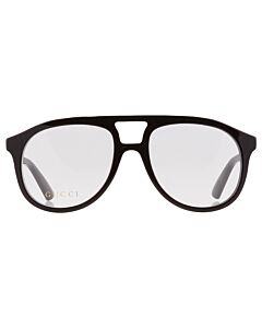 Gucci 54 mm Shiny Black Eyeglass Frames