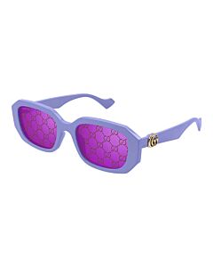 Gucci 54 mm Violet Sunglasses
