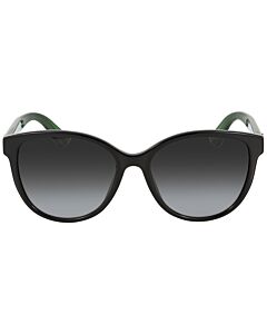 Gucci 55 mm Black Green Grey Sunglasses