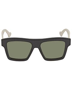 Gucci 55 mm Black, White Sunglasses