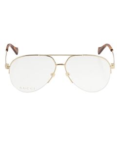 Gucci 55 mm Gold Eyeglass Frames