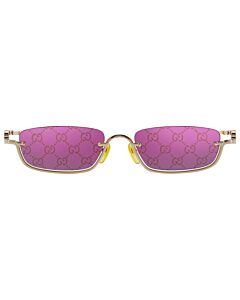 Gucci 55 mm Gold Sunglasses