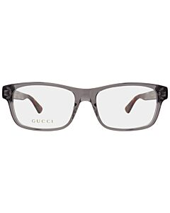 Gucci 55 mm Grey Transparent Havana Eyeglass Frames