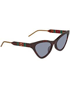 Gucci 55 mm Havana Sunglasses