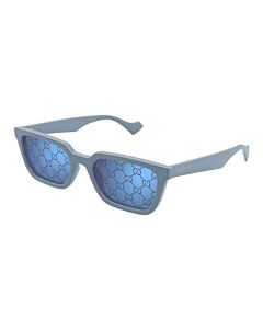 Gucci 55 mm Light Blue Sunglasses
