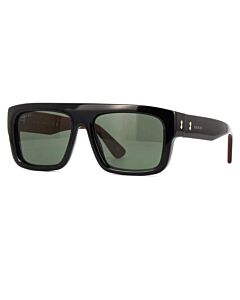 Gucci 55 mm Shiny Black Sunglasses