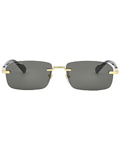 Gucci 56 mm Gold/Black Sunglasses