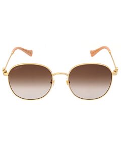 Gucci 56 mm Gold Sunglasses
