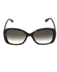 Gucci 56 mm Havana Sunglasses