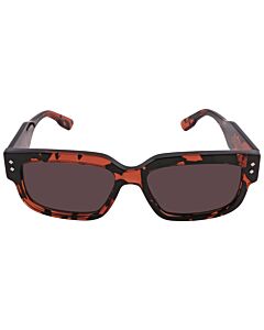 Gucci 56 mm Red Havana Sunglasses
