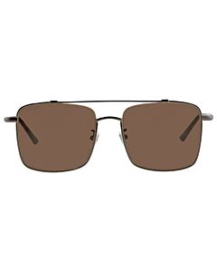 Gucci 56 mm Ruthenium Sunglasses