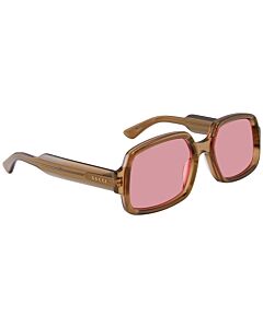Gucci 56 mm Pink Sunglasses