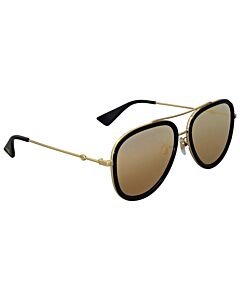 Women's Gold Aviator Sunglasses