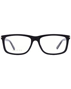 Gucci 57 mm Shiny Black Eyeglass Frames