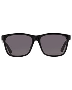 Gucci 57 mm Shiny Black Sunglasses