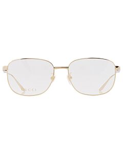 Gucci 57 mm Shiny Light Gold Eyeglass Frames
