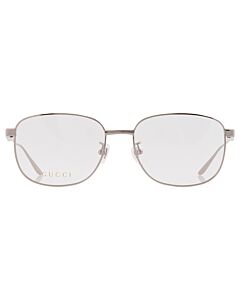Gucci 57 mm Shiny Ruthenium Eyeglass Frames