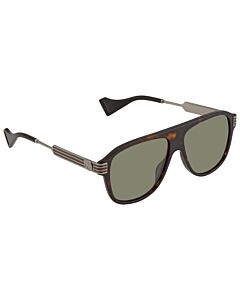 Gucci 57 mm Havana Sunglasses