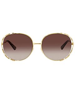 Gucci 59 mm Gold Sunglasses