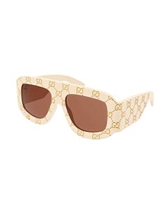 Gucci 59 mm Ivory Sunglasses