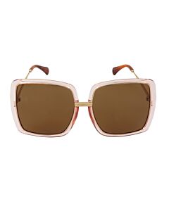 Gucci 60 mm Gold;Pink Sunglasses