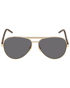 Gucci 60 mm Gold Sunglasses