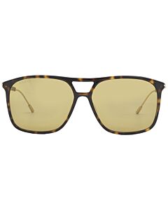 Gucci 60 mm Tortoise;Gold Sunglasses