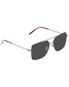 Gucci 61 mm Ruthenium Sunglasses