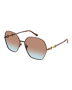 Gucci 62 mm Brown Sunglasses