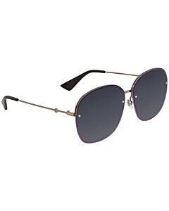 Gucci 63 mm Glitter Lila, Silver Sunglasses
