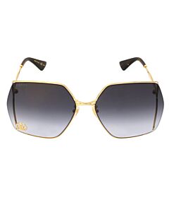 Gucci 65 mm Gold Sunglasses