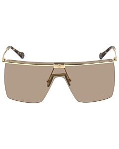 Gucci 99 mm Shiny Gold Sunglasses
