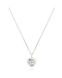 Gucci "Blind For Love" necklace in silver