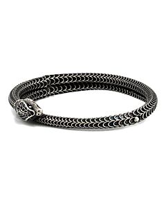 Gucci Garden Sterling Silver Snake Motif Bracelet