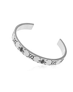 Gucci GG and bee engraved cuff bracelet YBA728296001