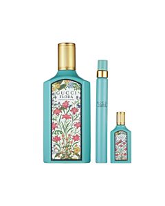 Gucci Ladies Flora Gorgeous Jasmine Gift Set Fragrances 3616303465025