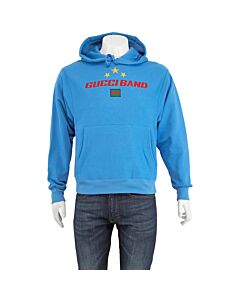 Gucci Men's Blue Band Hoodie