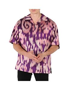 Gucci Men's Multicolor Swirl Print Bowling Shirt