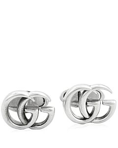 Gucci Sterling Silver Cufflinks with Double G Motif