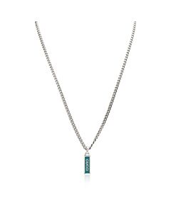Gucci Unisex 925-Sterling Sterling Silver Green Necklace