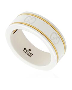 Gucci Yellow Gold And White Icon Ring